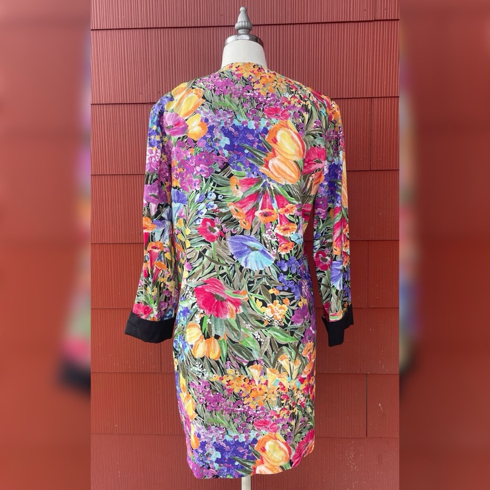 Vintage Multicolor Floral Blazer - Picture 2 of 3